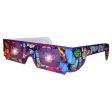 Wild Eyes™ 3D Cardboard Holographic Animal Glasses - BUTTERFLY - NEW on Sale