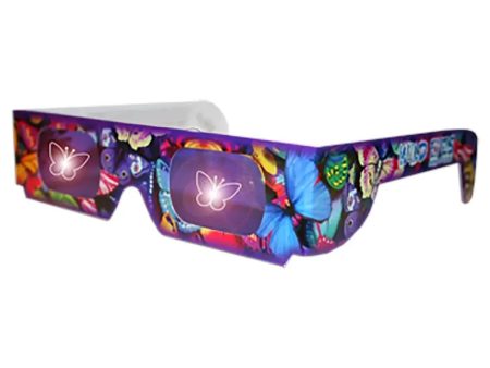 Wild Eyes™ 3D Cardboard Holographic Animal Glasses - BUTTERFLY - NEW on Sale