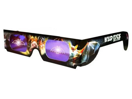 Wild Eyes™ 3D Cardboard Holographic Animal Glasses - BAT - NEW on Sale