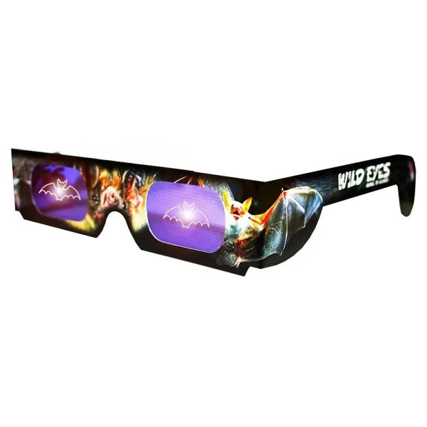 Wild Eyes™ 3D Cardboard Holographic Animal Glasses - BAT - NEW on Sale