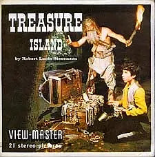 Treasure Island  - View-Master - Vintage -  3 Reel Packet - 1960s story - (PKT-B432-S5) For Cheap