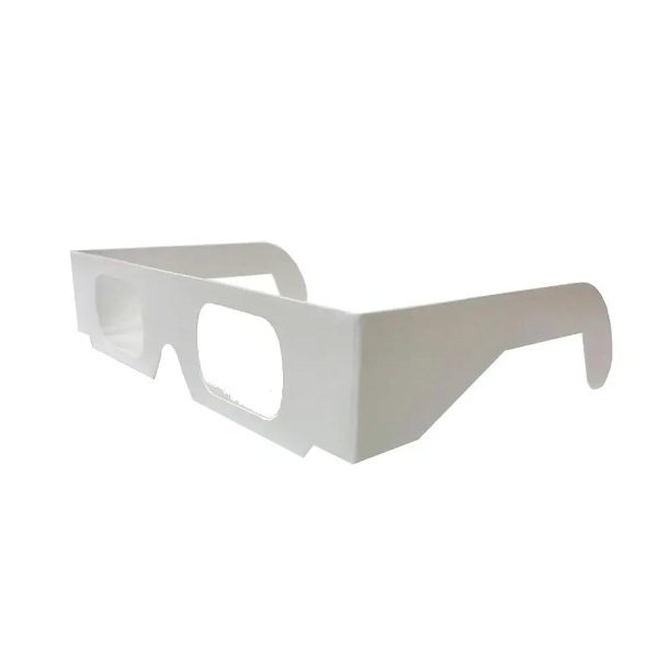 Fireworks Glasses - White - Cardboard Prismatic Diffraction Glasses - NEW Discount