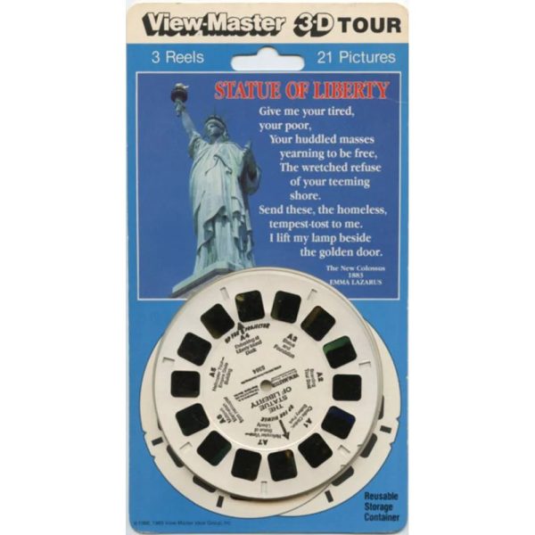 Statue of Liberty - View-Master 3 Reel Set on Card - NEW - 5384 Sale