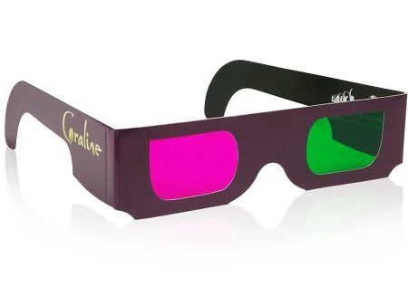 Coraline Glasses - Trioscopic Cardboard 3D Glasses - NEW on Sale