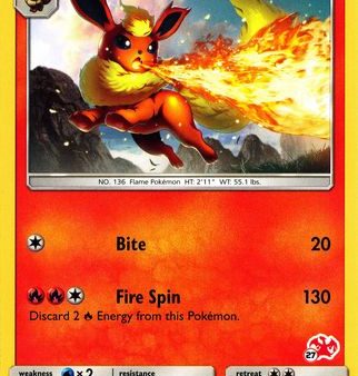 Flareon (SM186) (Charizard Stamp #27) [Battle Academy 2020] Supply