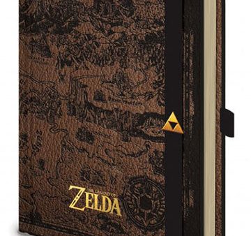 The Legend of Zelda: Hyrule Map Premium A5 Notebook Online now