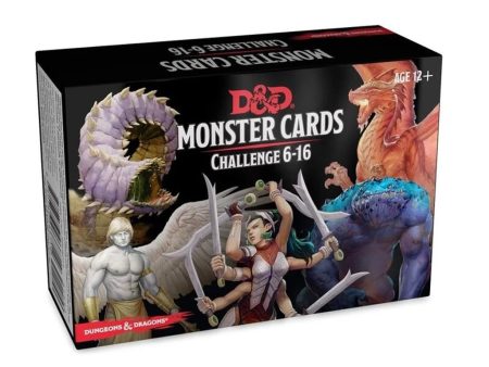 Dungeons and Dragons- Monster Cards: Challenge 6-16 For Discount